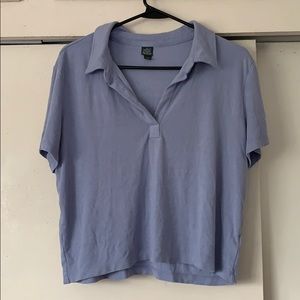 Cropped Collared Top